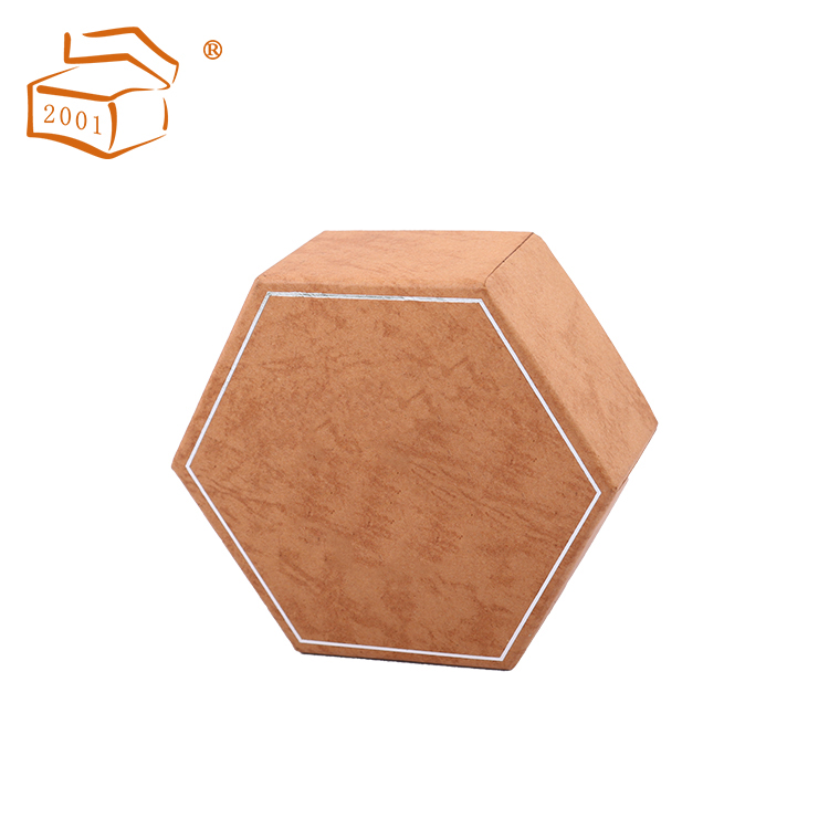 ?hexagonal chocolate gift paper box with divider